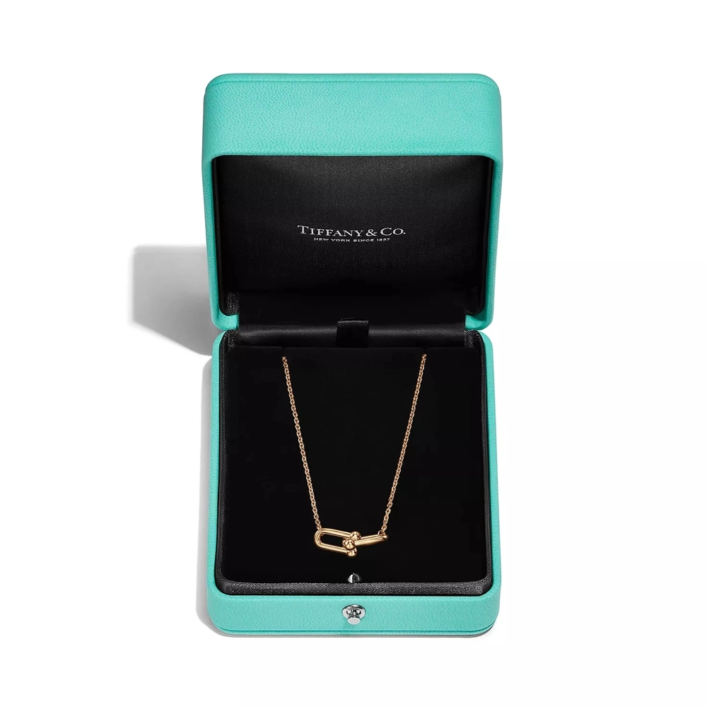 Подвеска из жёлтого золота 18k,Tiffany 💠Hard Wear Small double Link