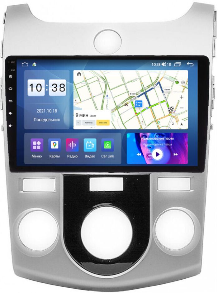 Магнитола для KIA Cerato 2 2008-2013 (кондиционер) - Parafar PF279-ACUHD на Android 13, Быстрая, QLED, CarPlay, 4G SIM-слот