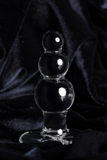 Анальная втулка Sexus Glass, стекло, прозрачная, 10,5 см, Ø 3,5 см