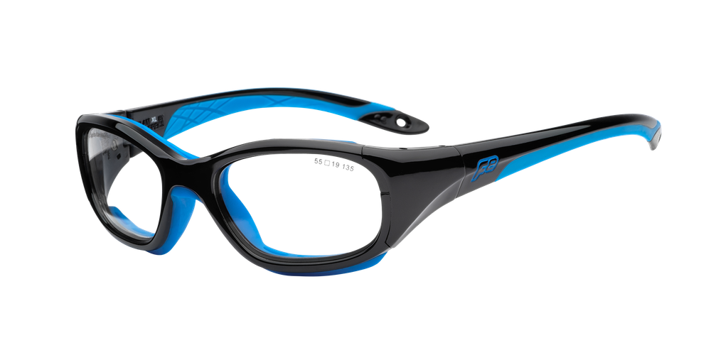 Спортивные очки с диоптриями Rec Specs / Slam XL / Shiny Black Cyan