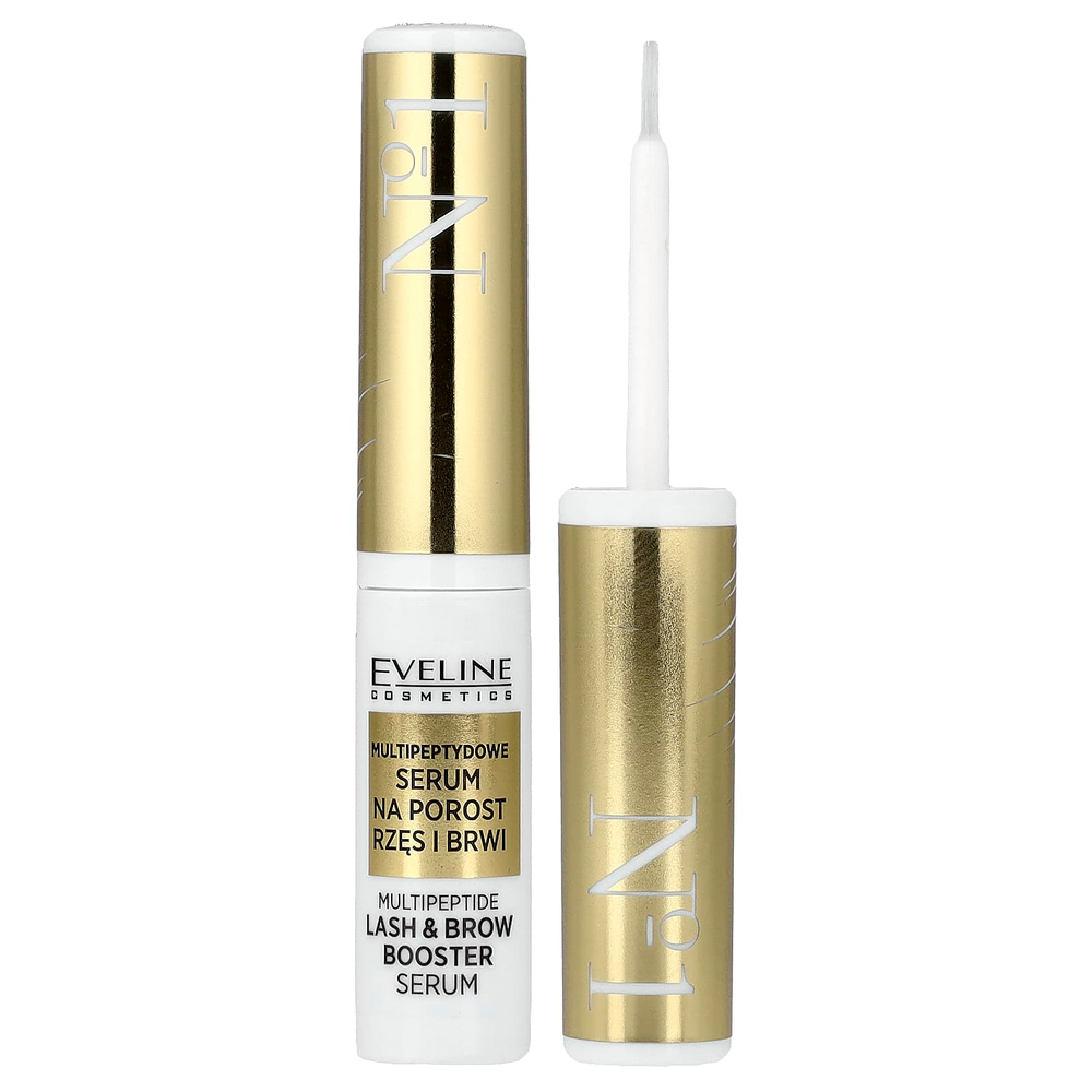 Eveline Cosmetics, № 1 мультипептидная сыворотка для ресниц и бровей, 4 мл (0,14 жидк. унции)