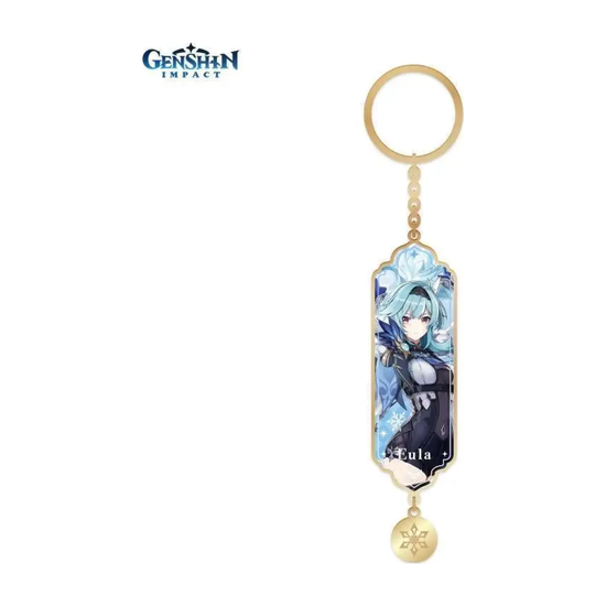Брелок Genshin Impact металлический Character Banner Art Metal & Resin Keychain Born of Ocean Swell Eula — повтор основного фото