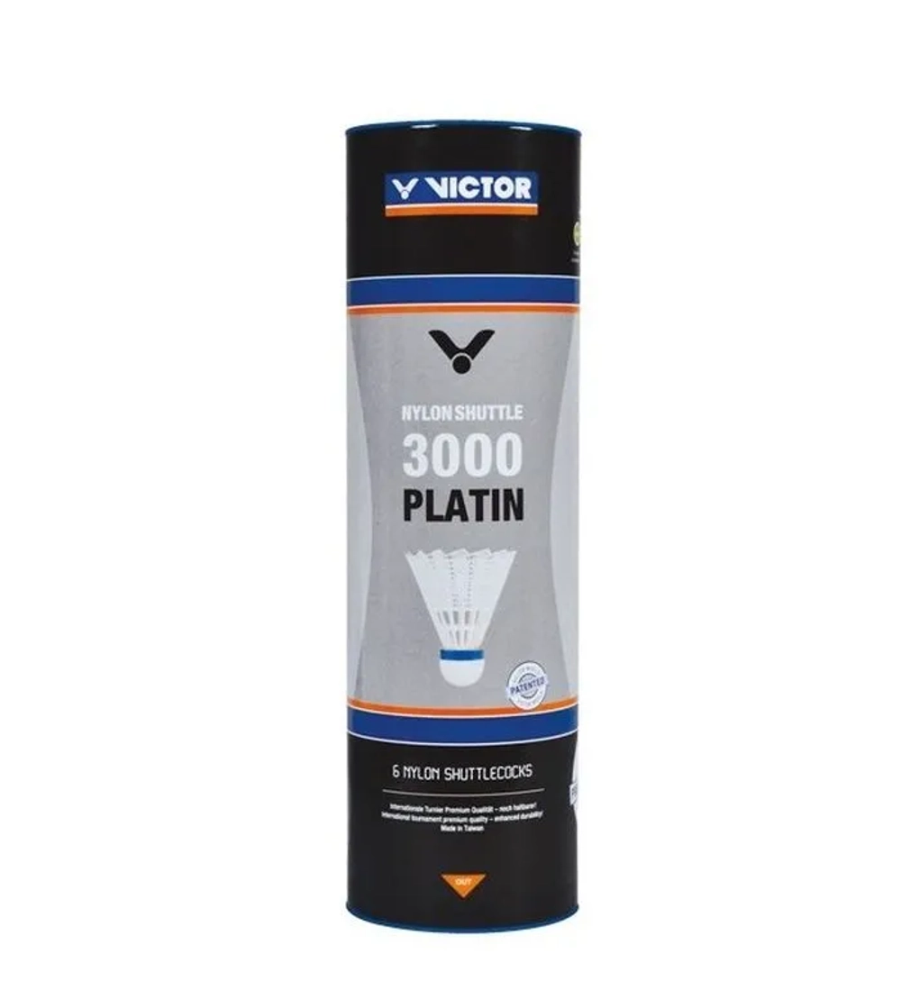 Воланы для бадминтона Victor 3000 Platin 6P - white
