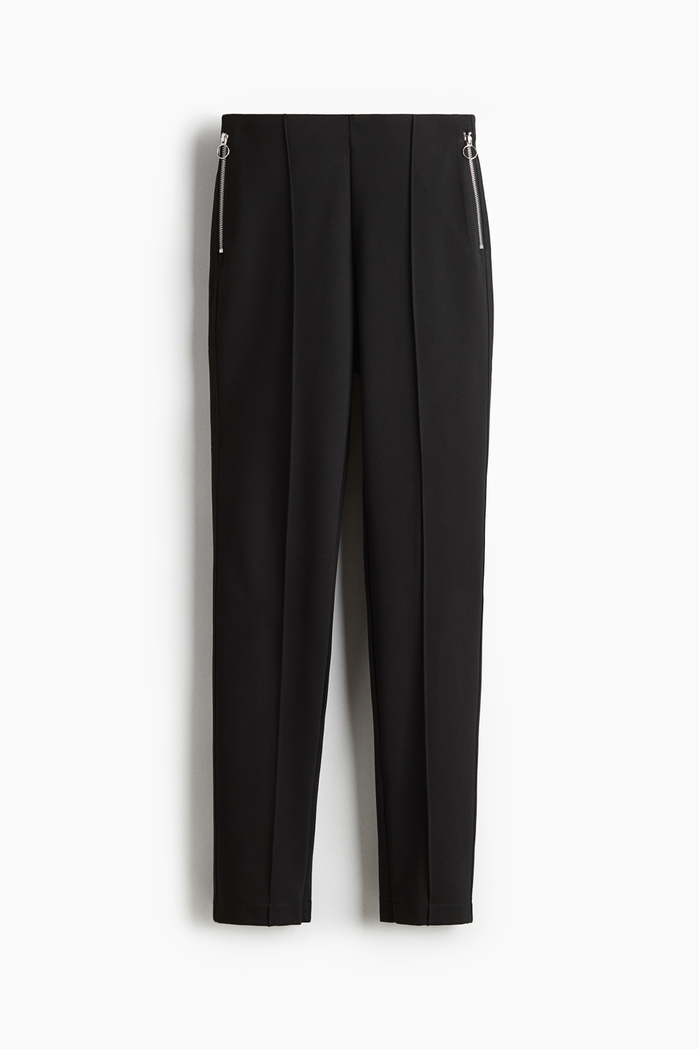 Брюки из интерлока с молниями на низе - H&M