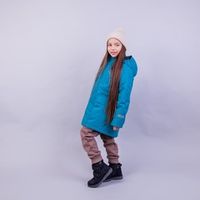 Парка демисезонная мембранная "Изумруд" подростковая