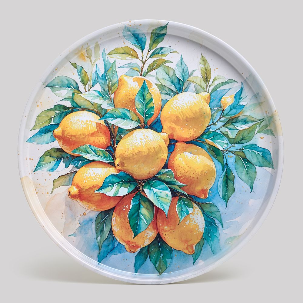 ПОДНОС СЕРВИРОВОЧНЫЙ AGNESS "CITRUS CHARM" 33*2,1 СМ
