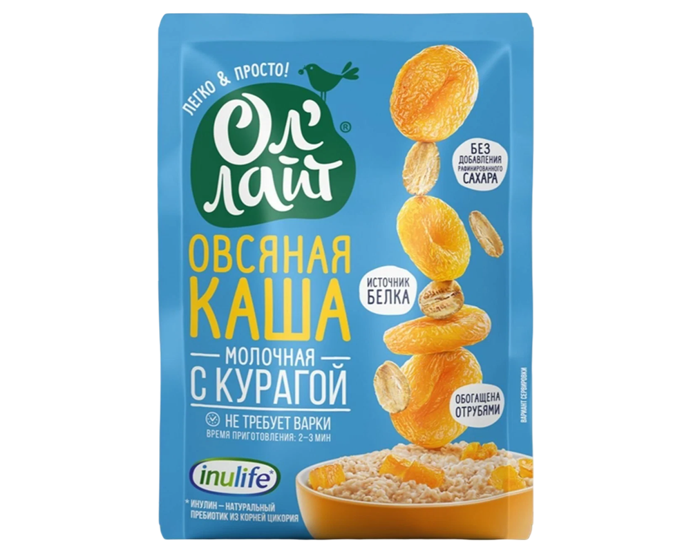 Каша ОлЛайт с Курагой 40гр