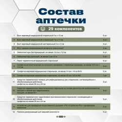 Укладка сумки санитарной по приказу 08.02.2013 г..№61н ФЭСТ  сумка м.1565