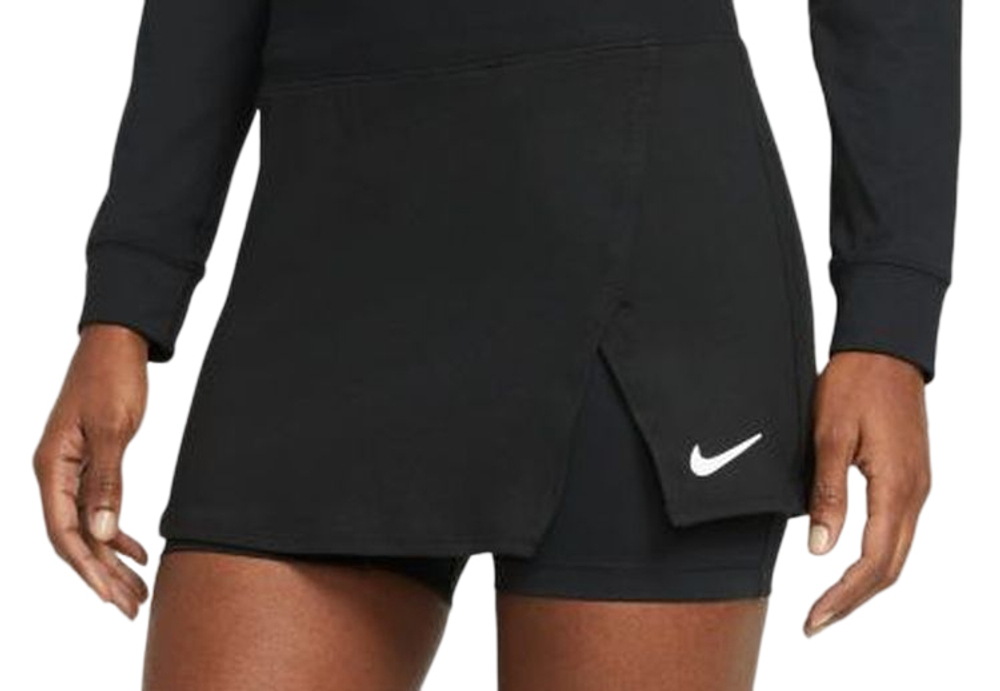 Теннисная юбка Nike Court Dri-Fit Victory Skirt Plus Line - black/white