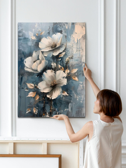 Картина Нежность на лазури для интерьера 50x70см 1шт.