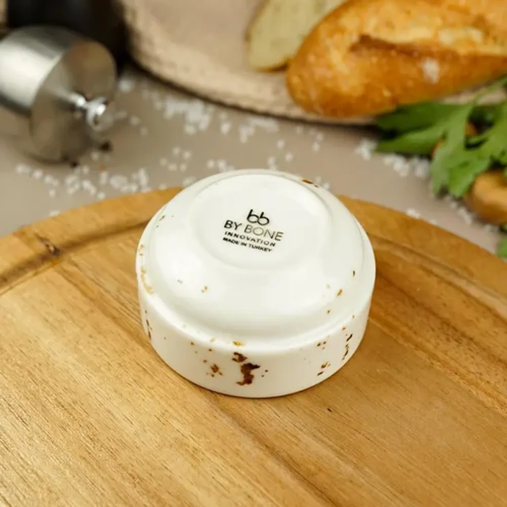 Соусник 120 мл d 8 см емкость для закусок круглый фарфор Elegance Stackable By Bone Innovation [6]