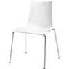 Стул Zebra Antishock 4 Legs белый, ножки хром