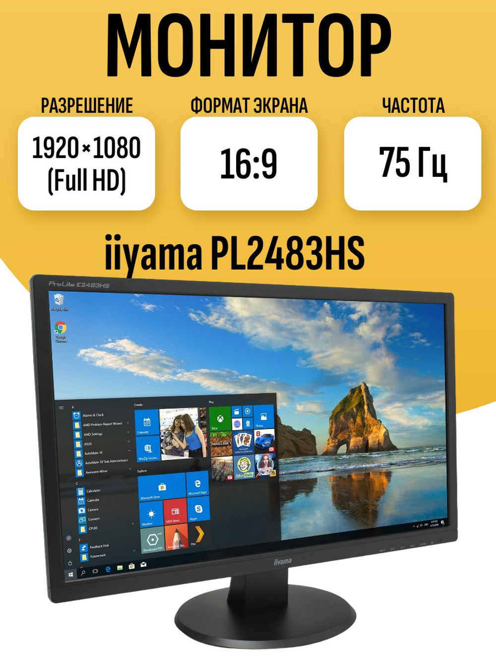 Монитор iiyama PL2483HS