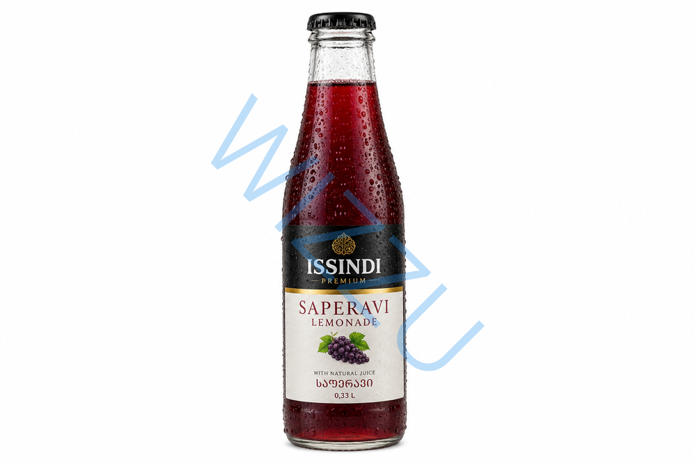 Лимонад ISSINDI со вкусом Саперави жб.0,33л