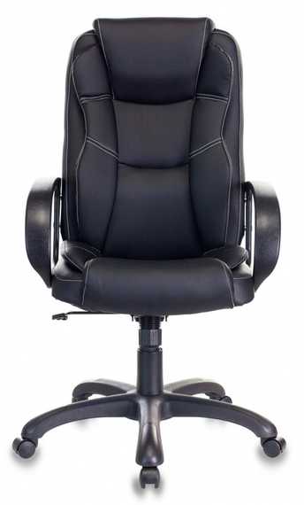 Кресло руководителя Бюрократ CH-839 черный Leather Black экокожа крестов. пластик