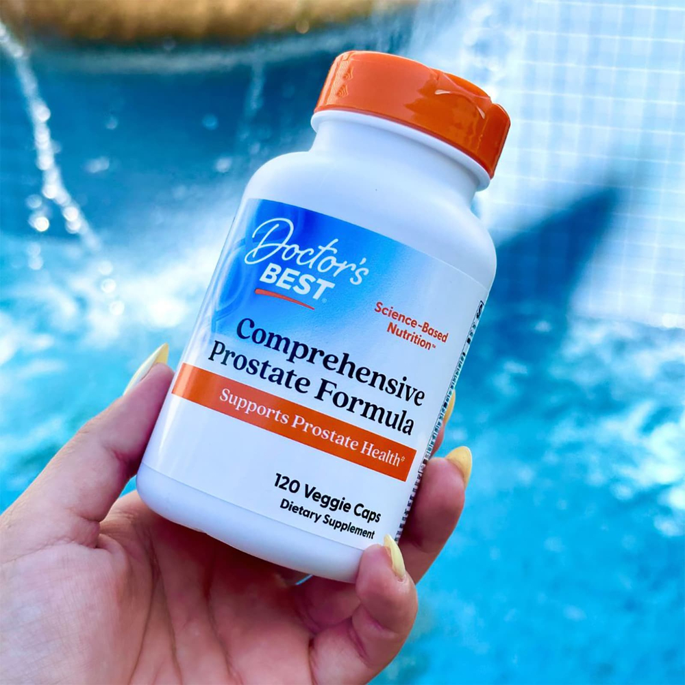 Doctor's Best, комплексная формула для здоровья простаты, 120 вегетарианских капсул