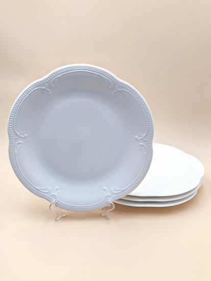 Тарелка обеденная 26 см. набор 4 шт. "White Ornaments"