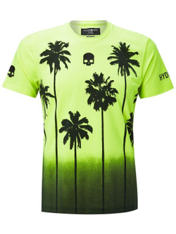 Футболка для мальчика теннисная Hydrogen Palms Tech Tee Kids - fluo yellow