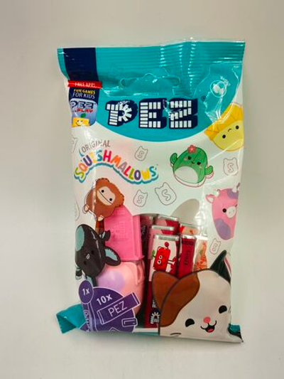 Конфеты с игрушкой дозатором PEZ + 10 сменных блоков с фруктовым вкусом 85 г (Австрия)