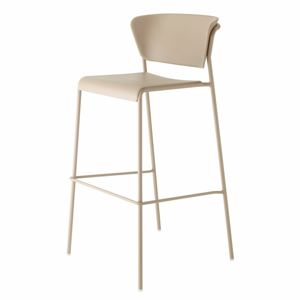 Стул пластиковый барный Scab Design Lisa Technopolymer Go Green, тортора