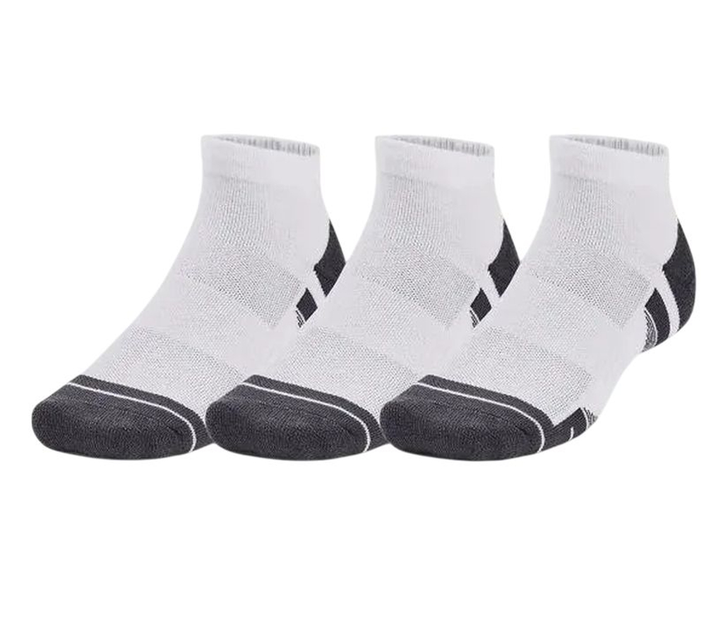 Теннисные носки Under Armour Performance Tech Low-Cut 3P — white/white/jet grey