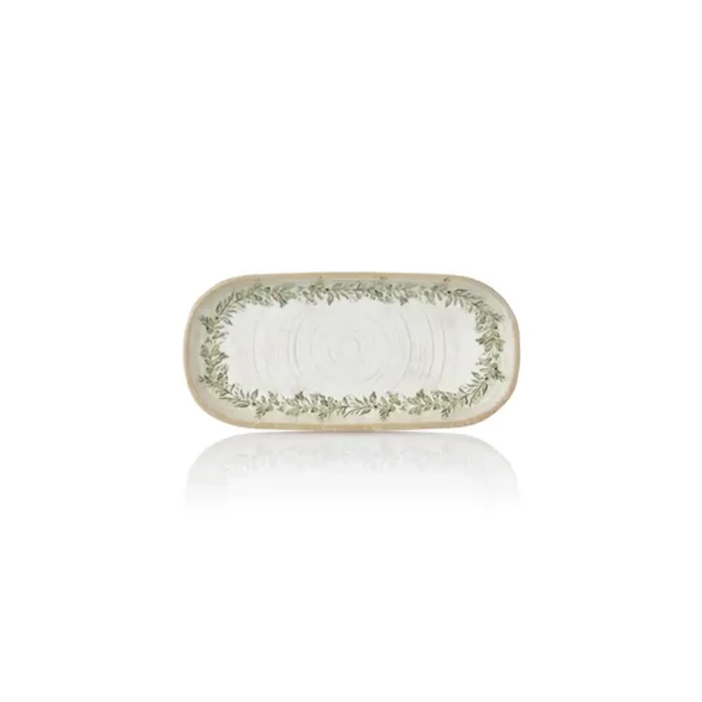 Блюдо овальное 20,5*9,5 см h2,5 см емкость для закусок с бортом Oliva By Bone Innovation [6]