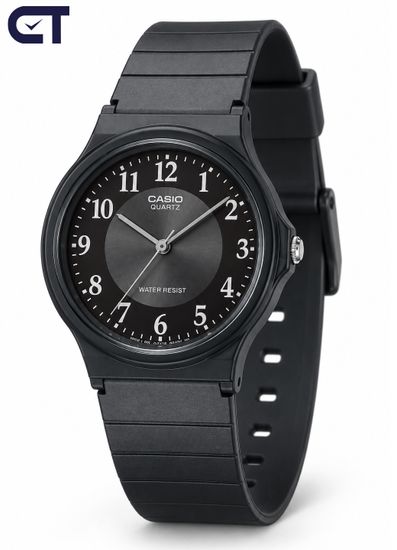 CASIO MQ-24-1B3 CASIO Collection унисекс наручные часы — ультралёгкий корпус, чёрный циферблат и культовый минимализм