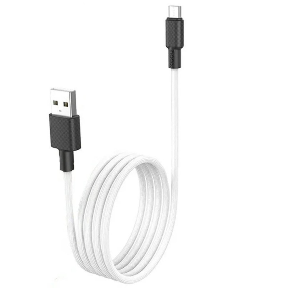 Usb Кабель-зарядка Micro Hoco X29 Superior 2A 1м силиконовый белый