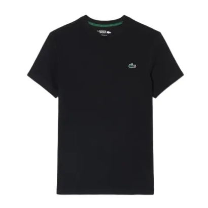 Теннисная футболка Lacoste Ultra Dry Printed Sport - black/patisson