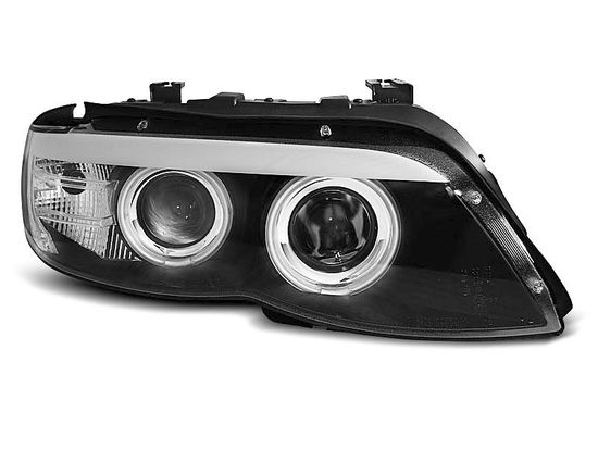 Передние фары XENON ANGEL EYES BLACK для BMW X5 E53 LCI
