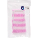 Мочалка для тела «ULTRAMARIN Peeling», жесткая, пластиковые ручки, цвет розовый, 60*11см