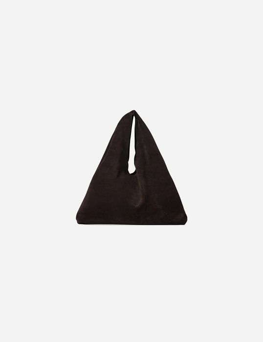 The Row Small Bindle Bag in Suede