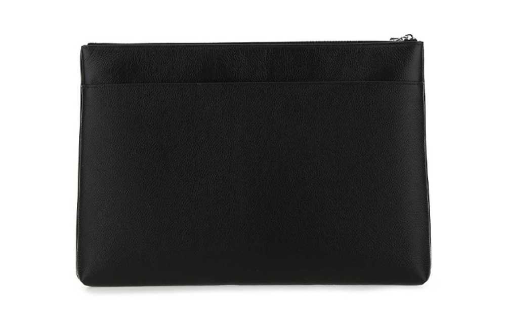 Balenciaga Cow Leather Clutch Men"s Black
