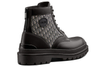 DIOR Explorer Ankle Boot Black Beige DIOR Oblique Jacquard