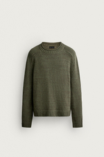 СВИТЕР RELAXED FIT С ФАКТУРНОЙ ВЯЗКОЙ — ZARA