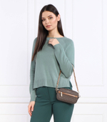 кожаная сумка через плечо 2в1 jet set logo Michael Kors - коричневый(32R3GJ6C4L)