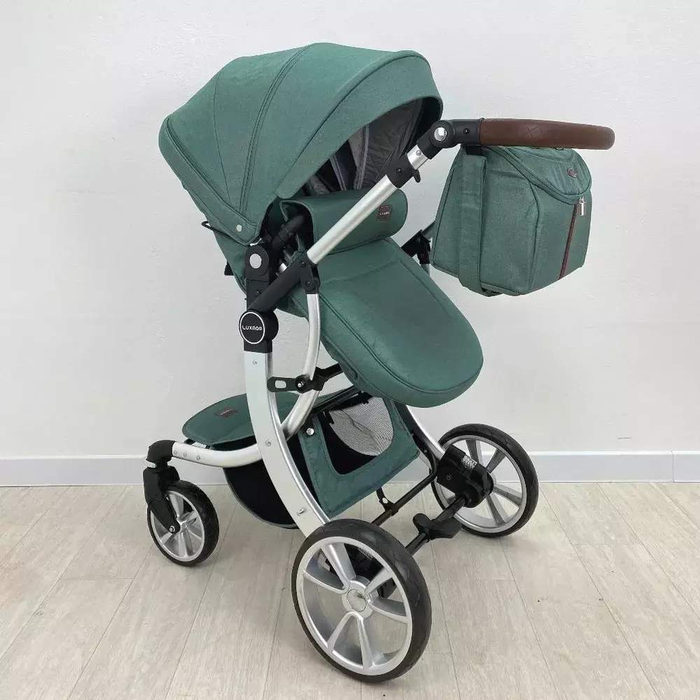 Детская коляска Luxmom 608 2в1 (изумруд)