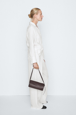 Massimo Dutti Полосатые плиссированные струящиеся брюки - STUDIO, кремовый