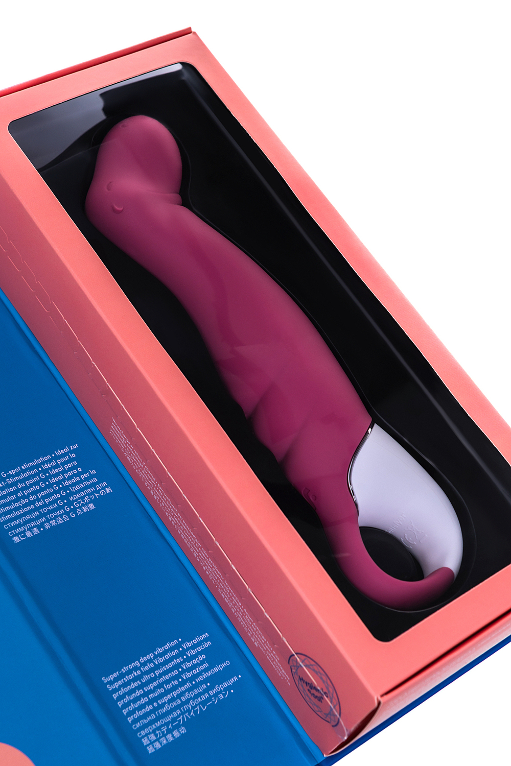 Вибратор Satisfyer Vibes Petting Hippo силикон розовый 22,9 см