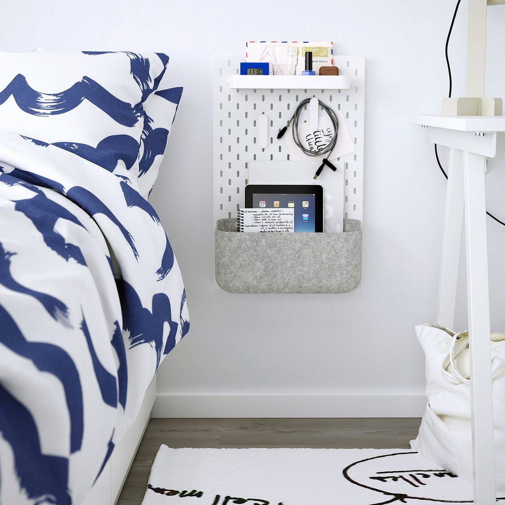 IKEA SKÅDIS  (ИКЕА СКОДИС)  -  Корзинка - серая