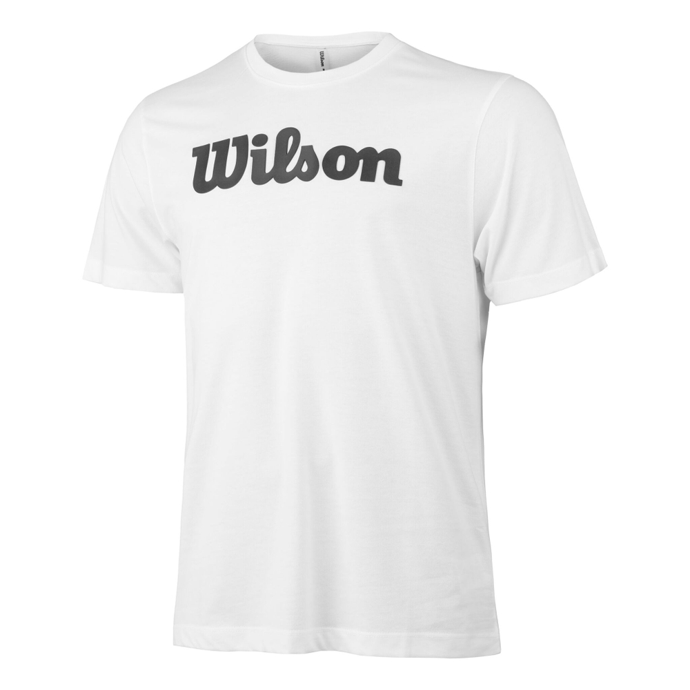 Мужское теннисное поло Wilson Script Tech T-Shirt Men - White