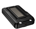 Powerbank Hoco Q48 10000mAh1C 20W с проводом Type-C/Lightning, дисплеем и подставкой черный