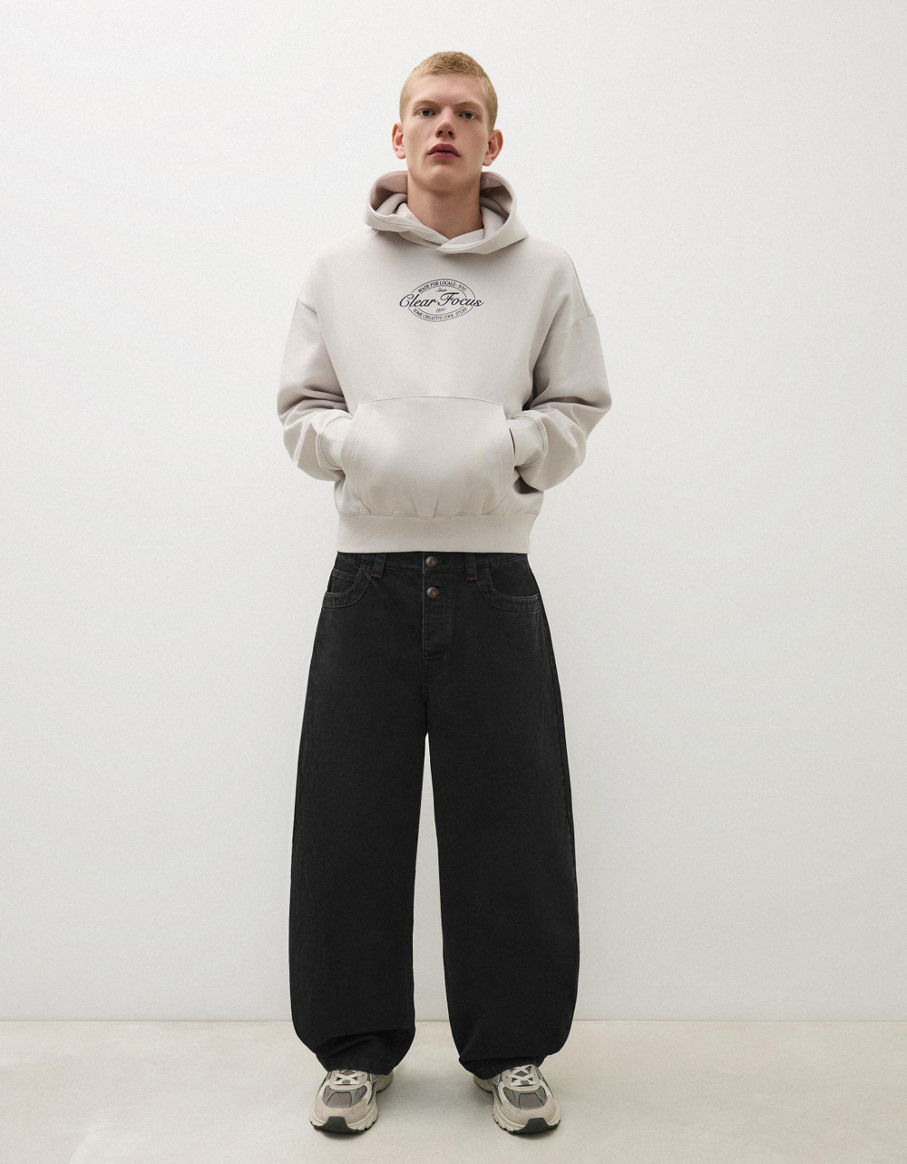 Мужские джинсы barrel fit, арт. 2581/335 - BERSHKA