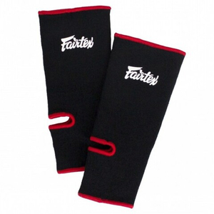 Голеностопы Fairtex AS1 черно-красные