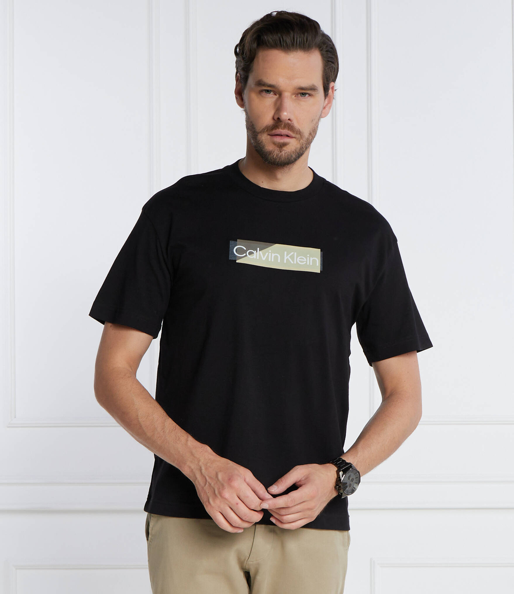 Футболка LAYERED GEL LOGO Calvin Klein - черный(K10K111845)