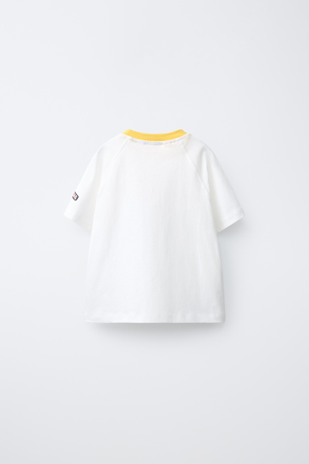 ZARA X PUKAS ФУТБОЛКА PUKAS SURF С ПРИНТОМ, БЕЛЫЙ