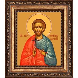 Максим Маркианопольский (Мизийский) мученик. Икона на холсте.