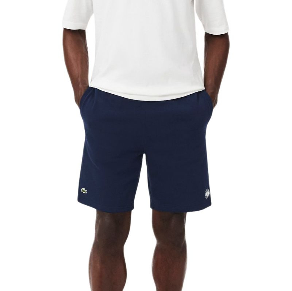 Мужские теннисные шорты Lacoste Roland-Garros Edition Fleece - midnight blue