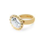 Кольцо Qudo TIVOLA UNICA big (G/P) Crystal 58 686703 размер 18,5