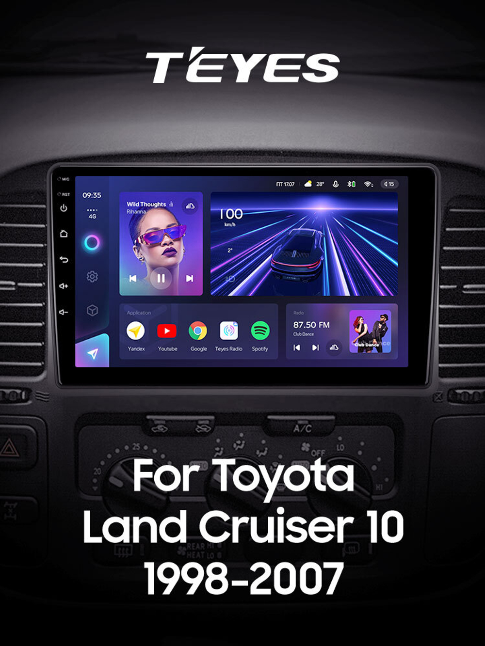 Teyes CC3 9" для Toyota Land Cruiser 100 1998-2007
